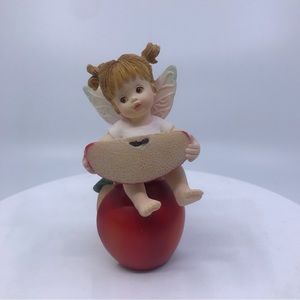 Kitchen Fairies By Enesco Apple Bookend Figurine GG Santiago 2003 Loose